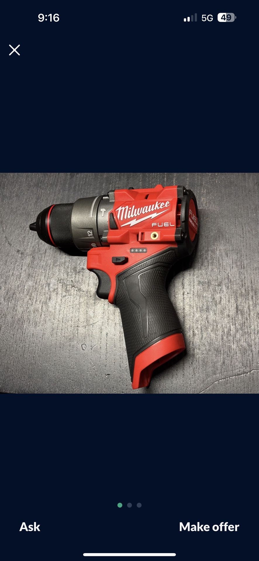 M12 FUEL Hammer Drill NEW