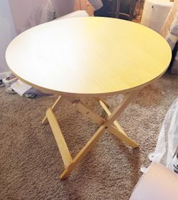 Moving! 2 days left! collapsible wooden table sturdy. $75 obo