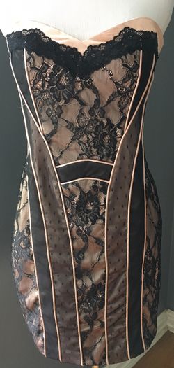 BEBE strapless party dress/small