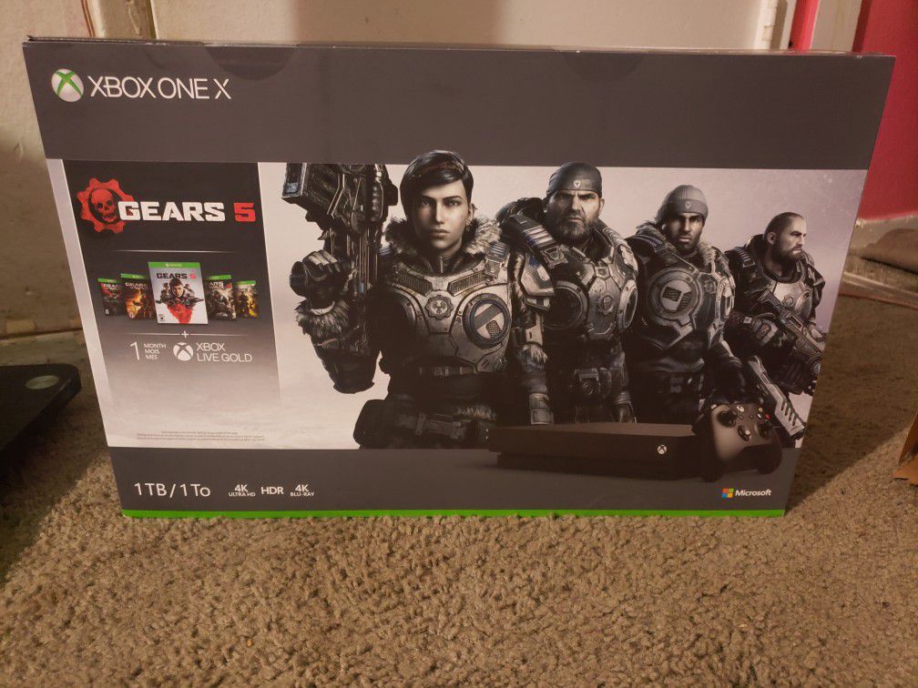 Xbox One X 1TB w/ Gears (Brand New)