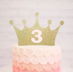 Princess Birthday Party Cake Topper