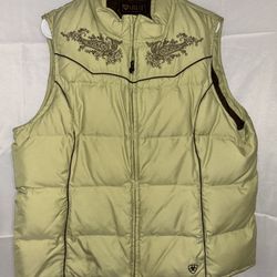 Ariat Women’s Quilted Western Duck Down Puffer Vest 