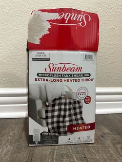 New Heated Blanket Open Box