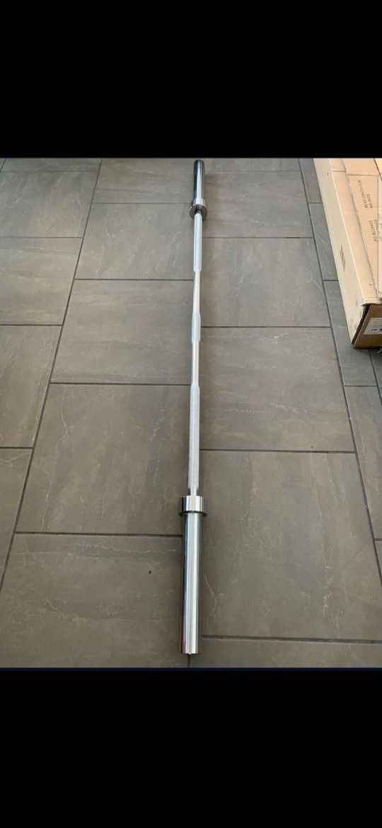 New 7ft Olympic Barbell Bench Press Squat Bar $80 Firm