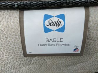 Sealy sable plush mattress deals
