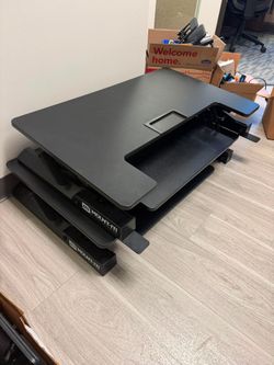 Sit stand desk extender
