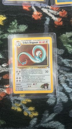 Erika’s Dragonair Holographic Pokemon Card