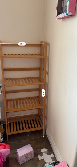Wooden 4 Tiered Shelf