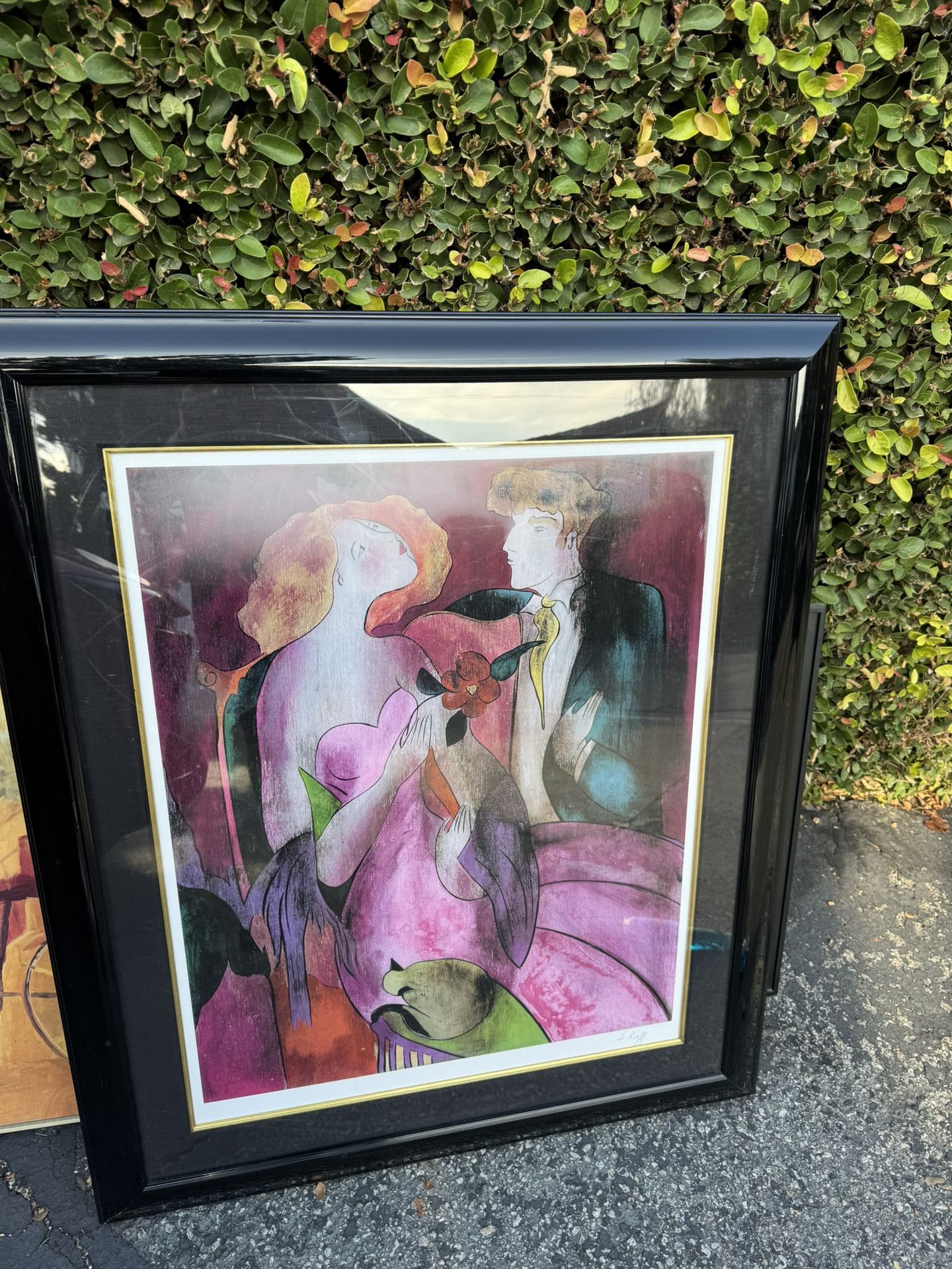 "Robe du Soire" by Linda Le Kinff Signed Framed 42x34