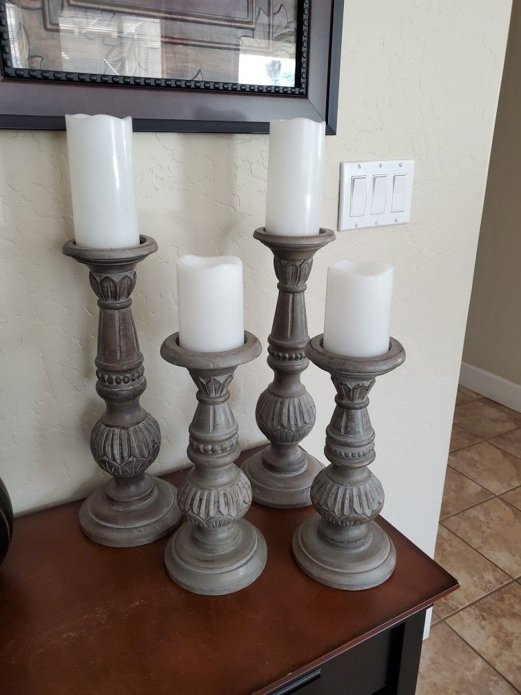 Candle Holders Set Of 4 Candles Not Included 