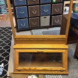 Fishing Rod And Reel Wooden Rack