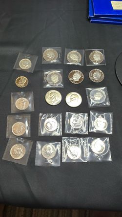 Silver lot of coins