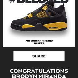 Jordan 4 Yellow Thunder 2023 