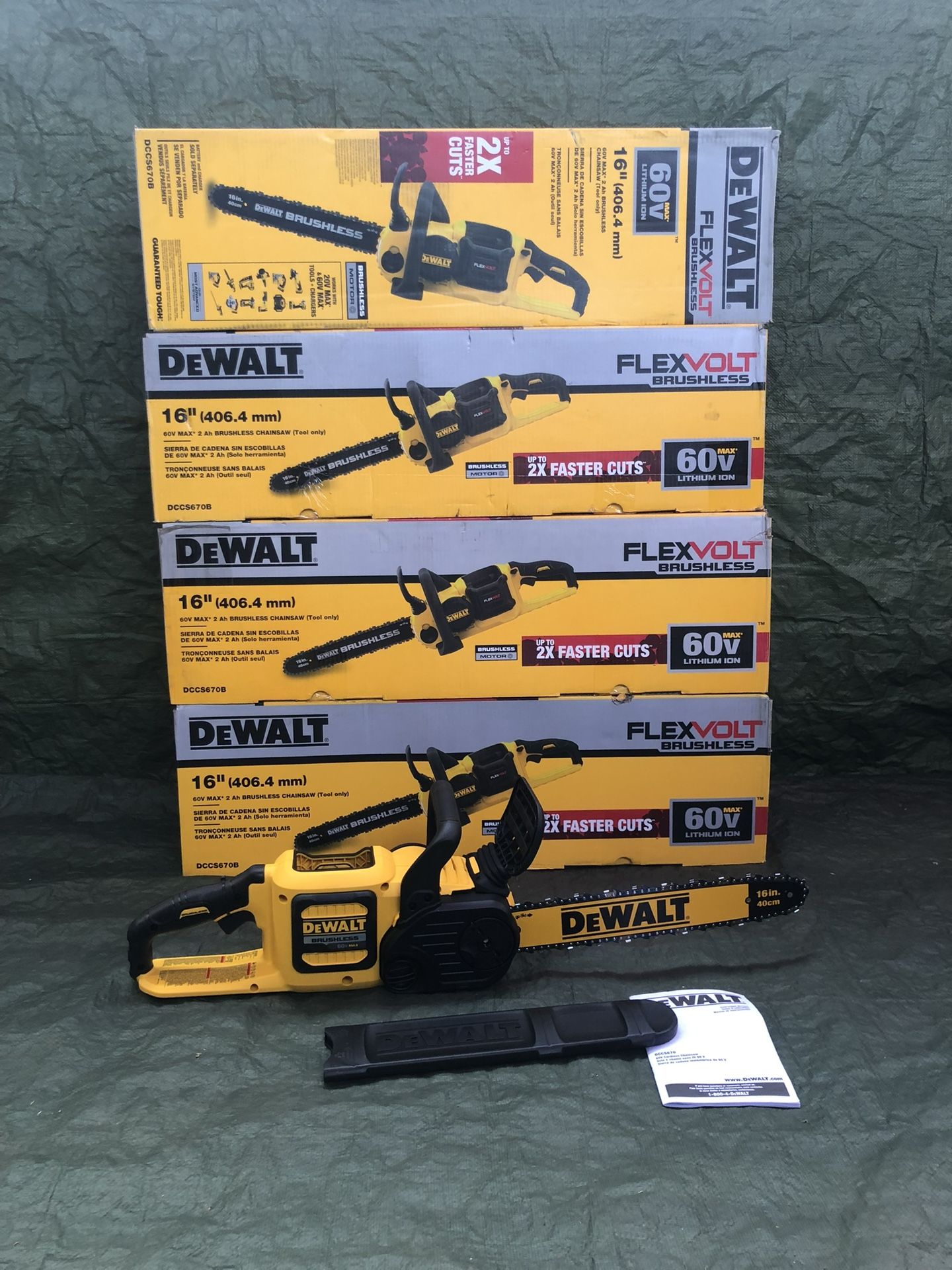 Dewalt 16” Chainsaw Brushless Flex Volt 60v (Tool Only)