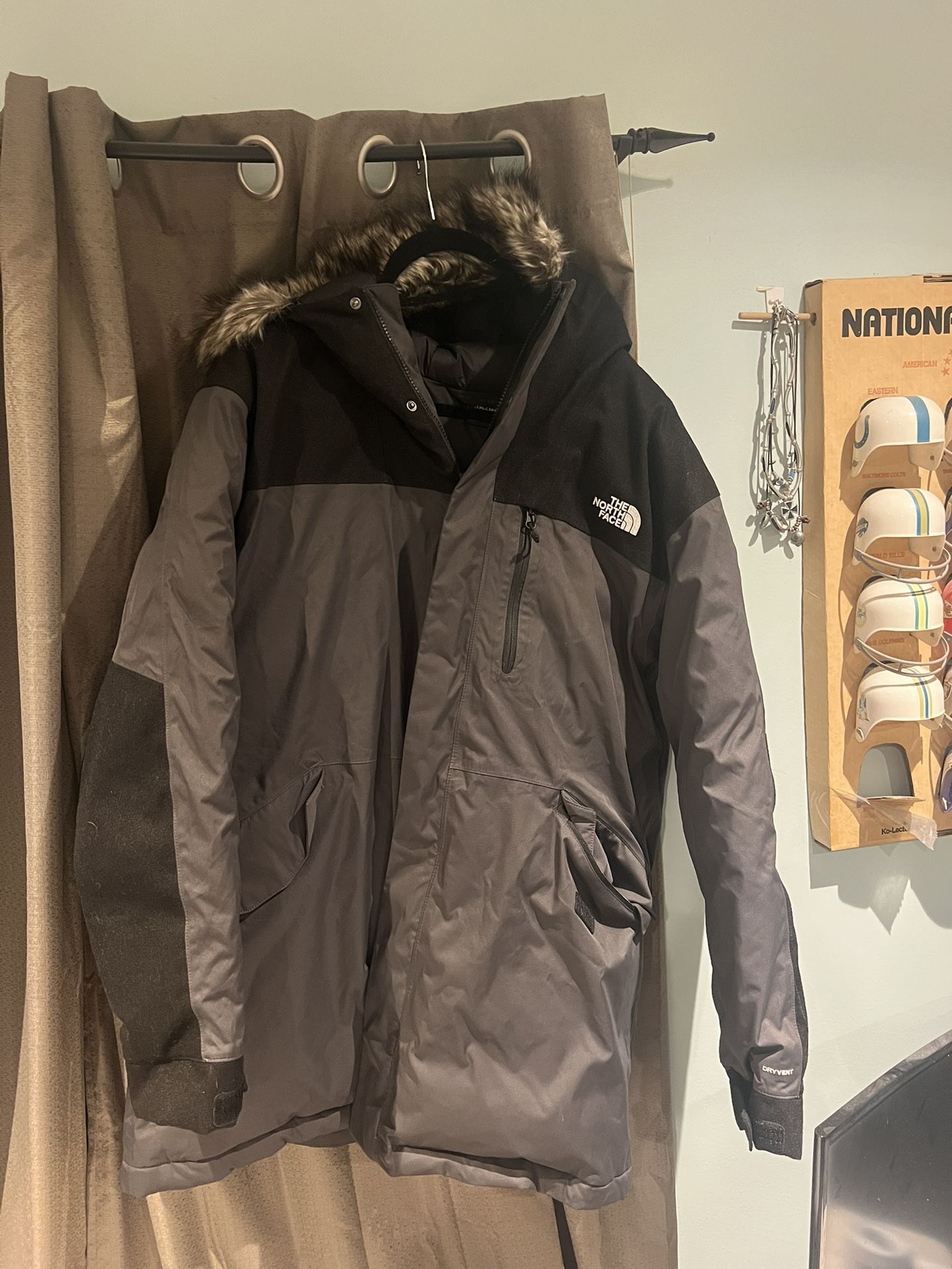 THE NORTH FACE MENS BEDFORD DOWN PARKA MCMURDA INSULATED JACKET SIZE XL VINTAGE