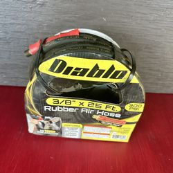 Diablo 3/8” x 25 ft Rubber Air Hose