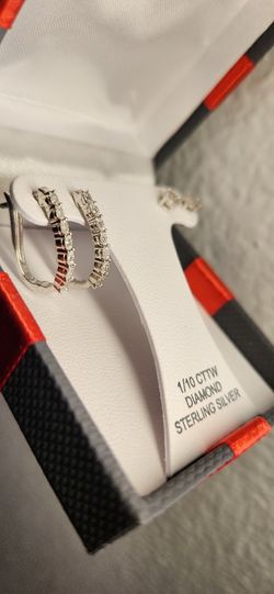 Real Diamond Stud And Elegant Hoops