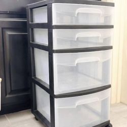 4 Drawer Cart with wheels 25*12.5*14”