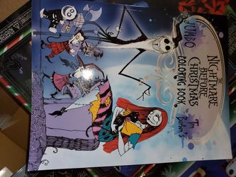 (#1)( TIM BURTON'S ""NIGHTMARE BEFORE CHRISTMAS COLORING BOOK HOT OFF THE PRESS, OCT.. ORIGINAL PICTURES, GET THEM WHILE YOU CAN.. 10.00