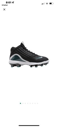 Men’s Nike Griffey 2 Freshwater MCS Cleats Black HF1579-002 Rare Baseball
