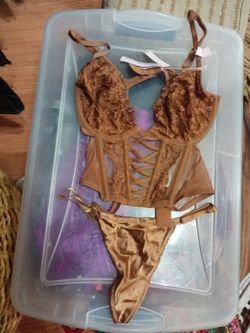 2 piece bustier &  thong Sz. S $65