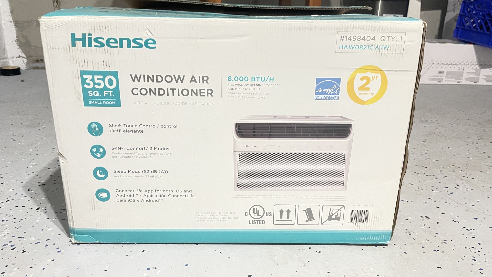 Hisense 8000 Btu Window Ac