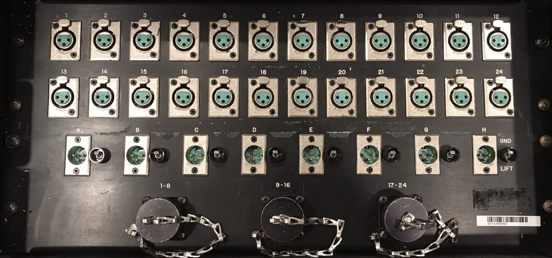 Whirlwind 24-8 3 way split snake