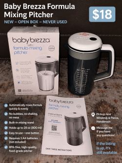 Baby Brezza Formula Mixing Pitcher – New/Open Box – $18