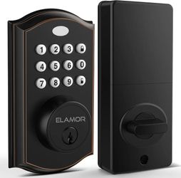 Keyless Entry Door Lock - Electronic Deadbolt Lock with Keypads, Auto Lock, 50 User Codes, Security Waterproof Smart Lock Easy to Install, Ideal for F