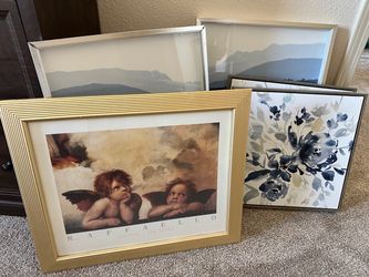 Five high-end paintings, large size. For sale. $80.