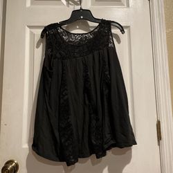 Black lace top