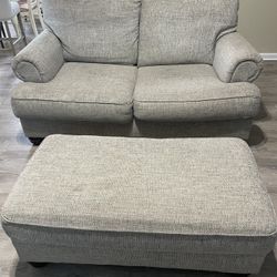 Love Seat And Ottoman