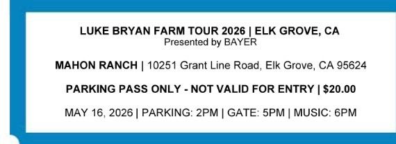 Luke Bryan parking tickets