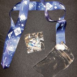 Disneyland 60th Anniversary Diamond Celebration lanyard and pin set