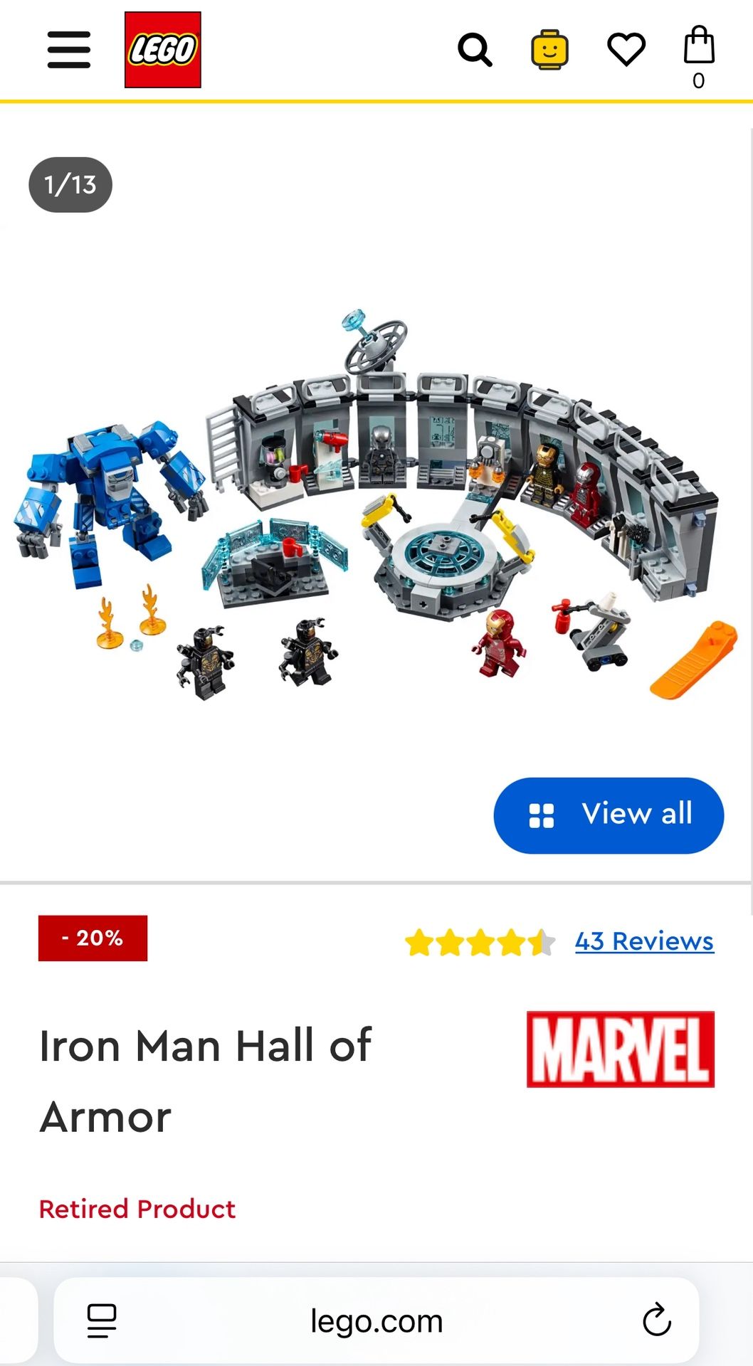 Retired Iron Man Set, Incomplete Plus Vintage Grey Plate