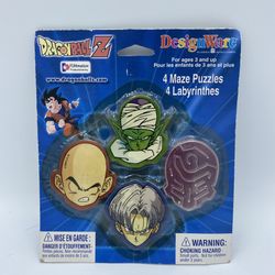 Dragon Ball Z DesginWare 4 Maze Puzzles 2000s 3+ Trunks, Krillin,Piccolo 