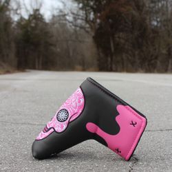 Rare Skull Golf Putter Headcover, High Quality Golf Putter Cover