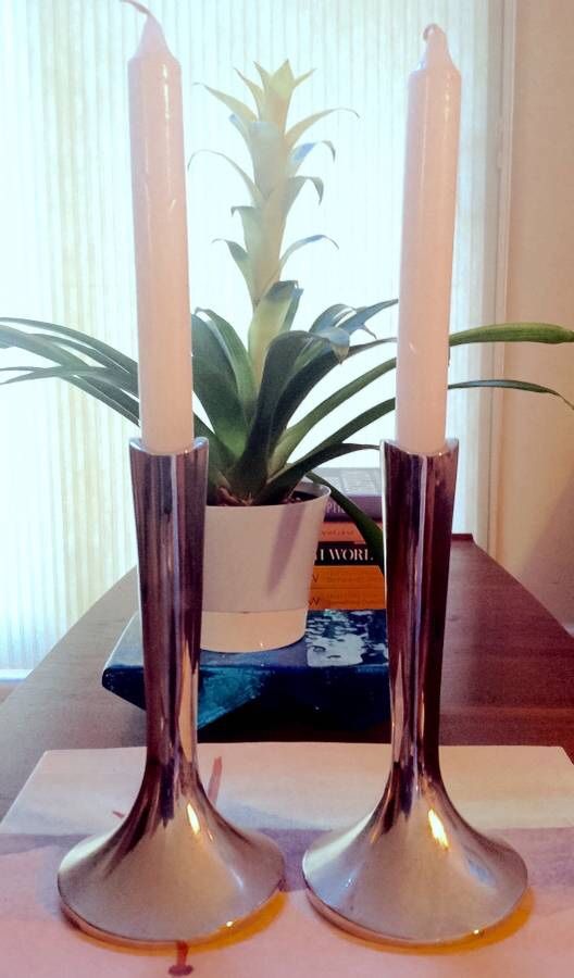 Vintage Dansk Silver Plated Candlesticks
