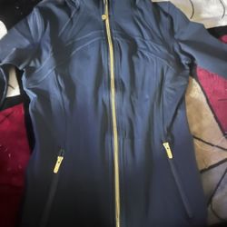 lulu define jacket navy blue medium 