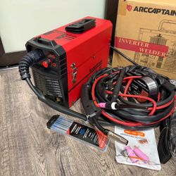 6 in 1 ARCCAPTAIN Multiprocess MIG Welder for MIG, Flux Core MIG, MMA, Lift TIG and Spot Welding