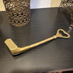 Brass Gold Club and Bottle Opener