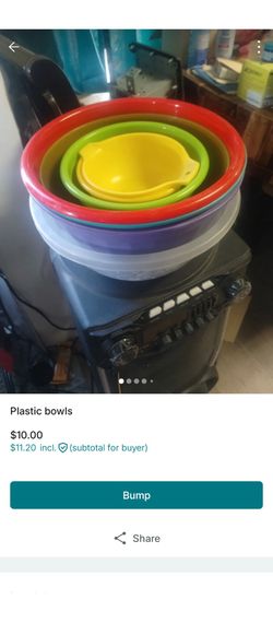 Plastic bowls