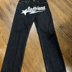 bad friend jeans size 30 black/white