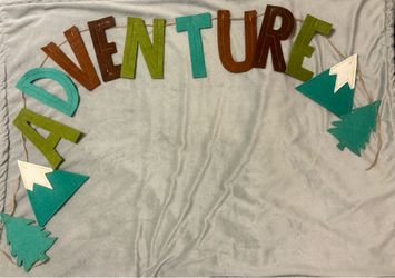 Adventure felt wall banner