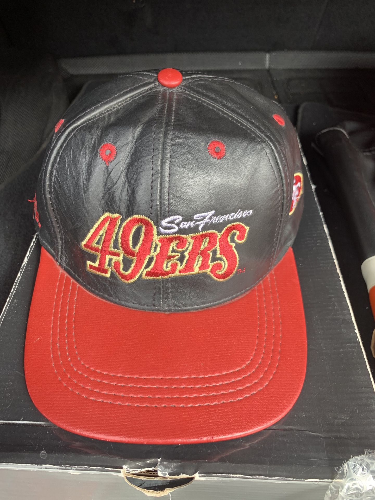 SF 49ers Leather Hat Vintage for Sale in Hilltop Mall, CA - OfferUp