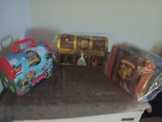 Popcorn buckets and toys