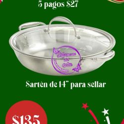 Sarten De 14 " Para Sellar 