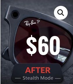 Stealth Mode On Meta Sunglasses