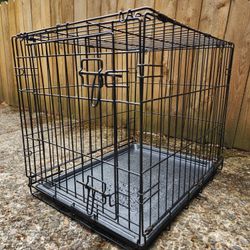 Small Wire Mesh Folding 24" DOG CRATE-Excellent Condition!