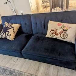 Wayfair Blue Recliner Couch 